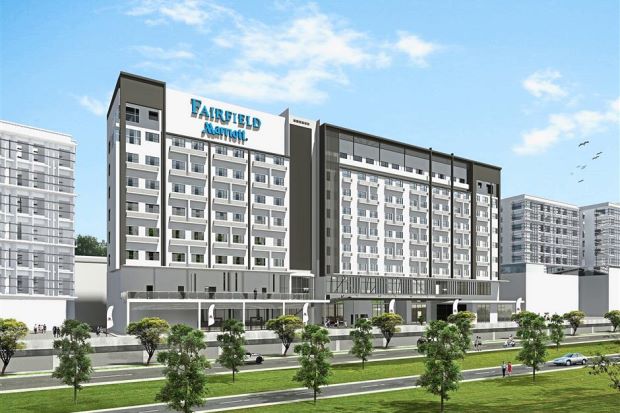 First hotel: Artists impression of Fairfield by Marriott, part of the Bintulu Paragon project and the first hotel property owned by Naim.