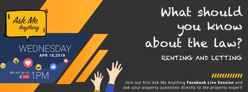 Ask Me Anything Facebook Live Session with property expert on April 18 at 1pm