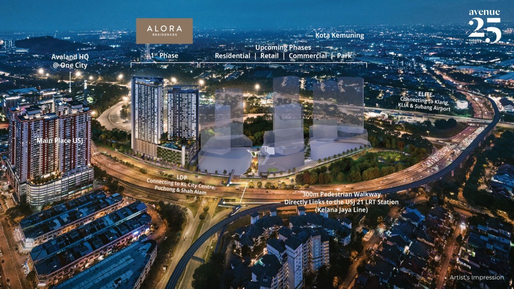 Avenue25 is a masterplan development combining urban living with lush greenery. 